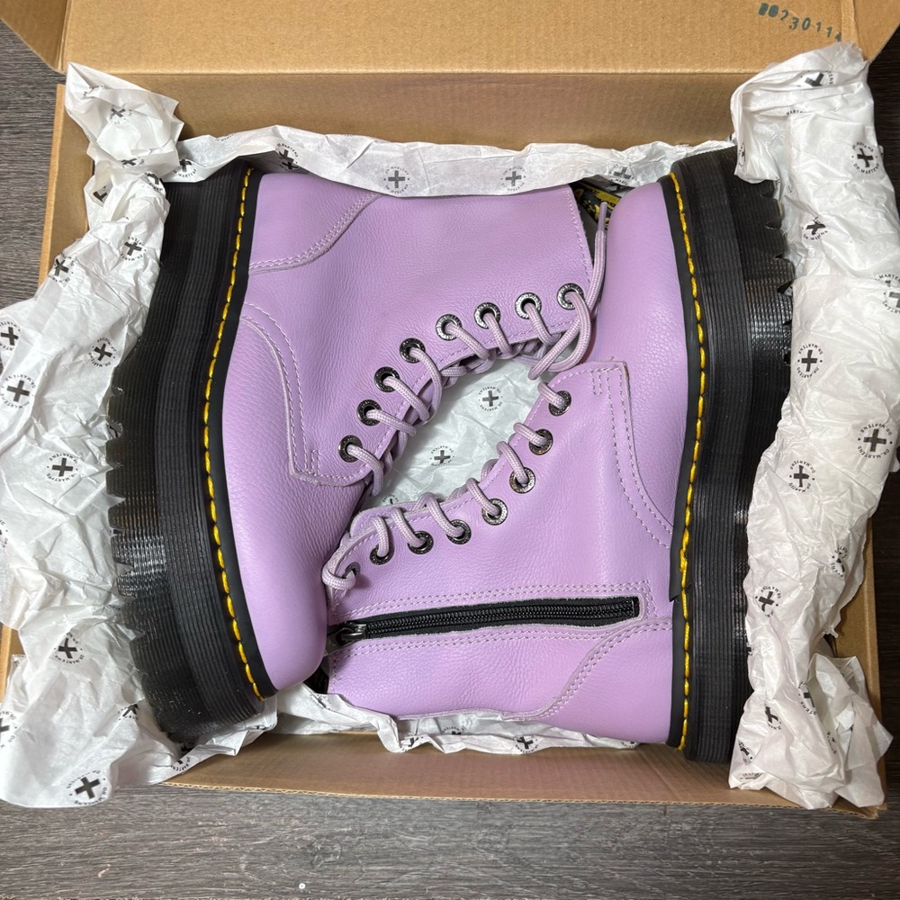 NWT JADON LILAC DOC MARTINS in BOX!